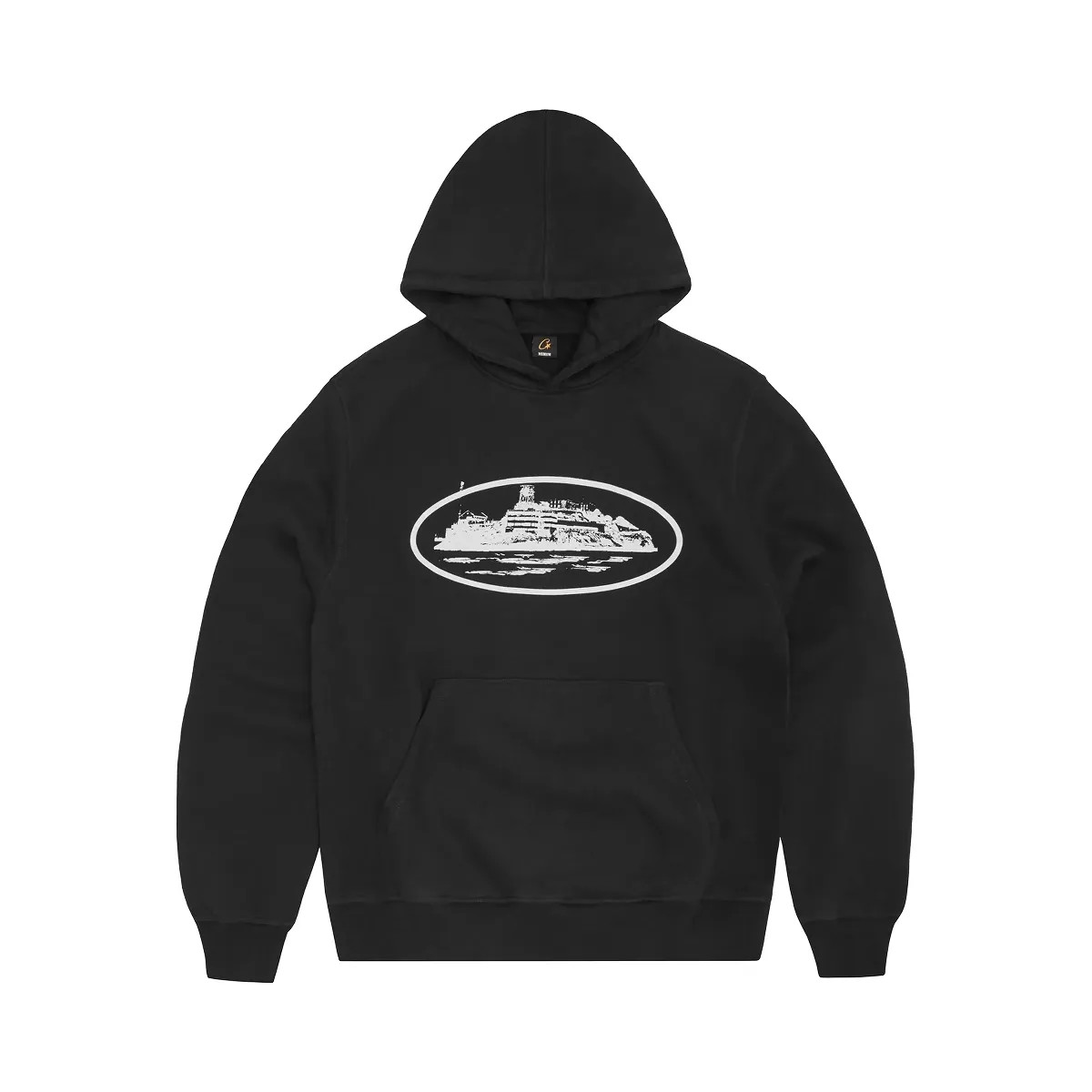 Corteiz Alcatraz Hoodie Black & White - HypeFly India View 1