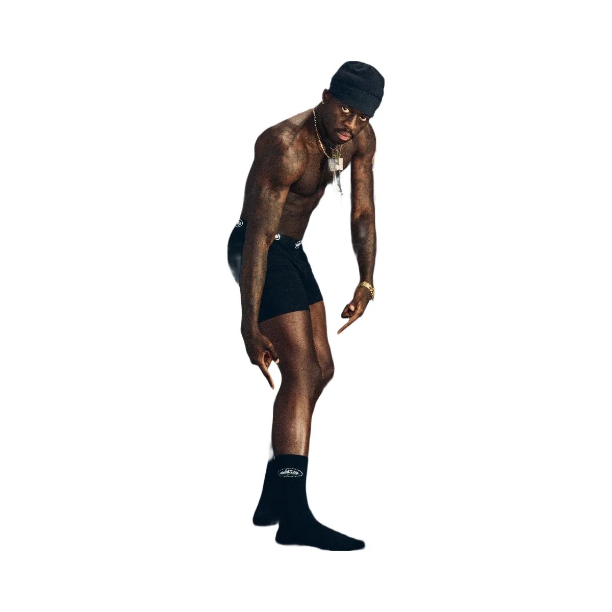 Corteiz Black Alcatraz Socks 2 Pack - HypeFly India View 3