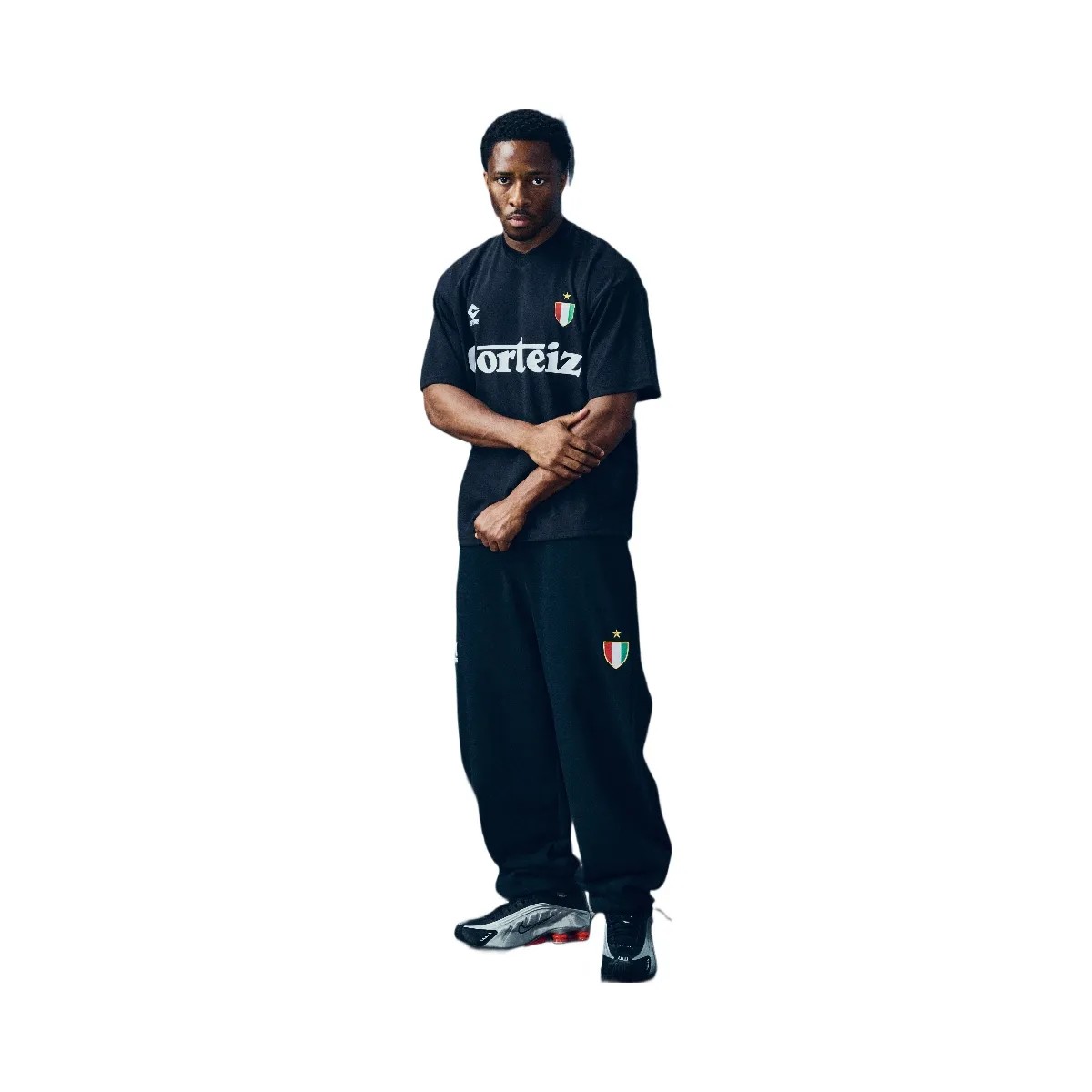 Corteiz Ghini Football Jersey Black - HypeFly India View 3