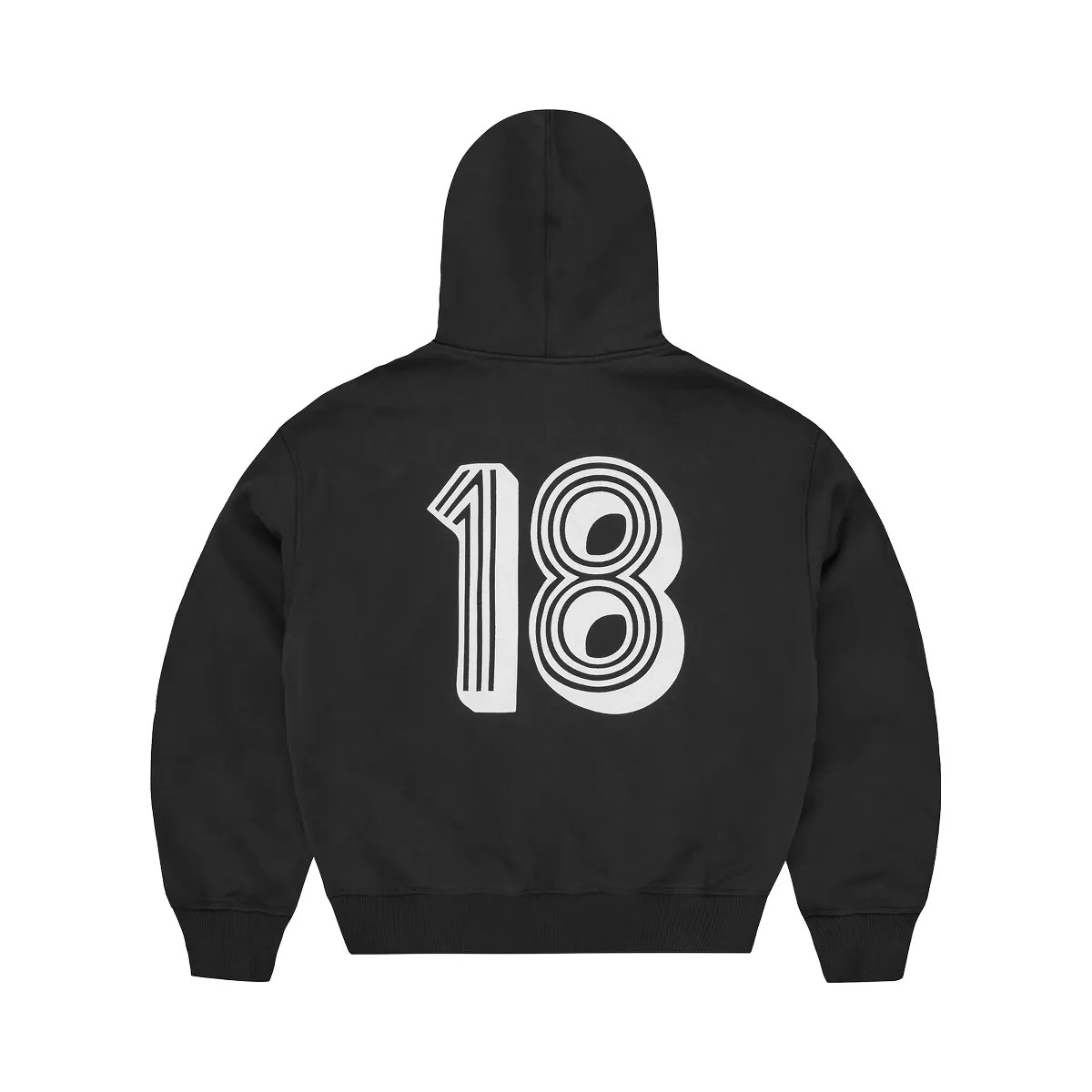 Corteiz Ghini Zip Hoodie Black - HypeFly India View 2