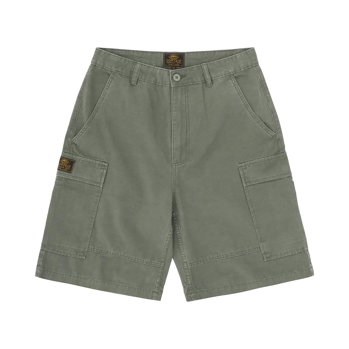 Corteiz Guerillaz Cargo Short Olive - HypeFly India View 1