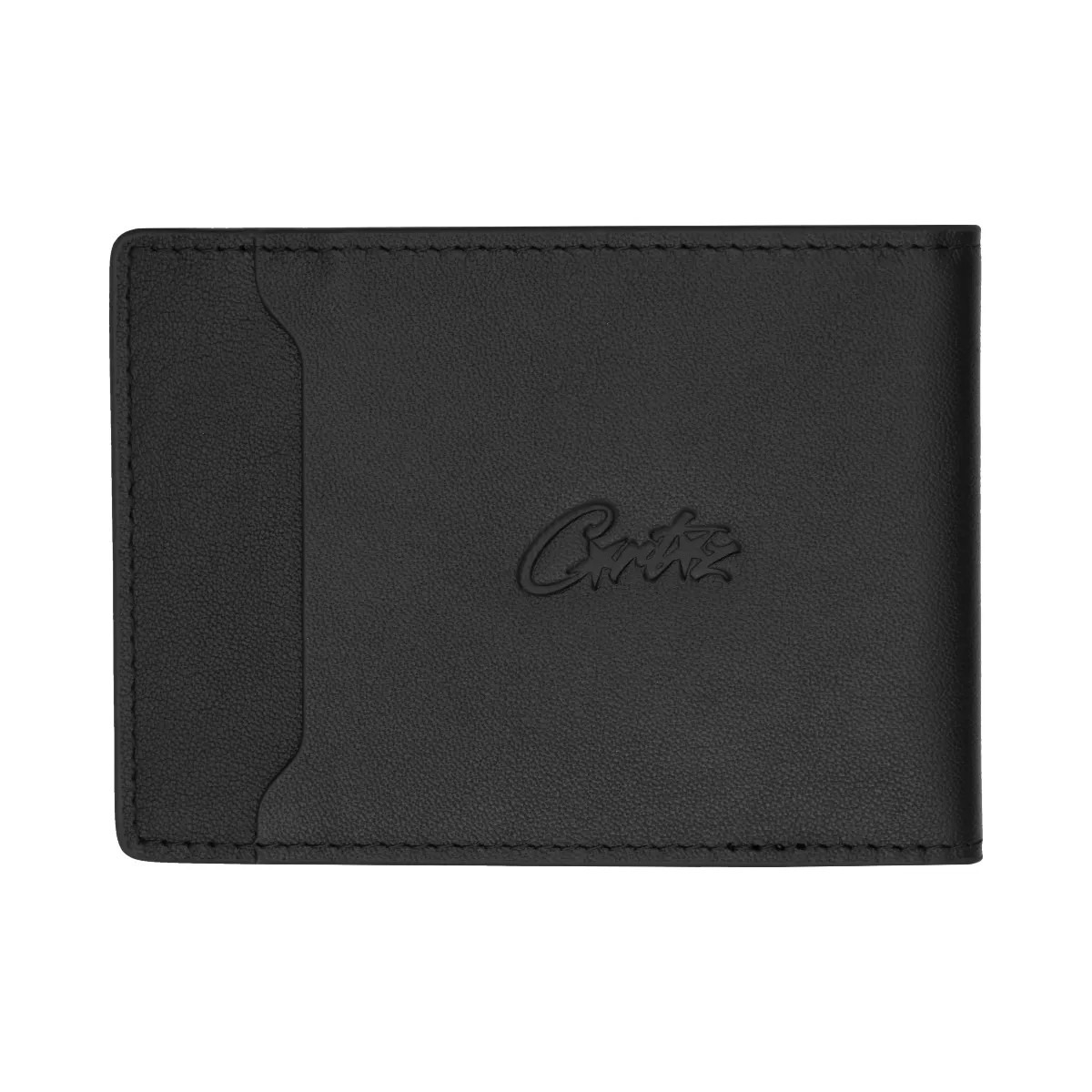 Corteiz Island Leather Card Holder Black - HypeFly India View 2