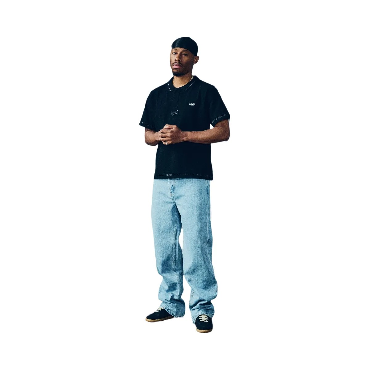 Corteiz Island Polo Black - HypeFly India View 4