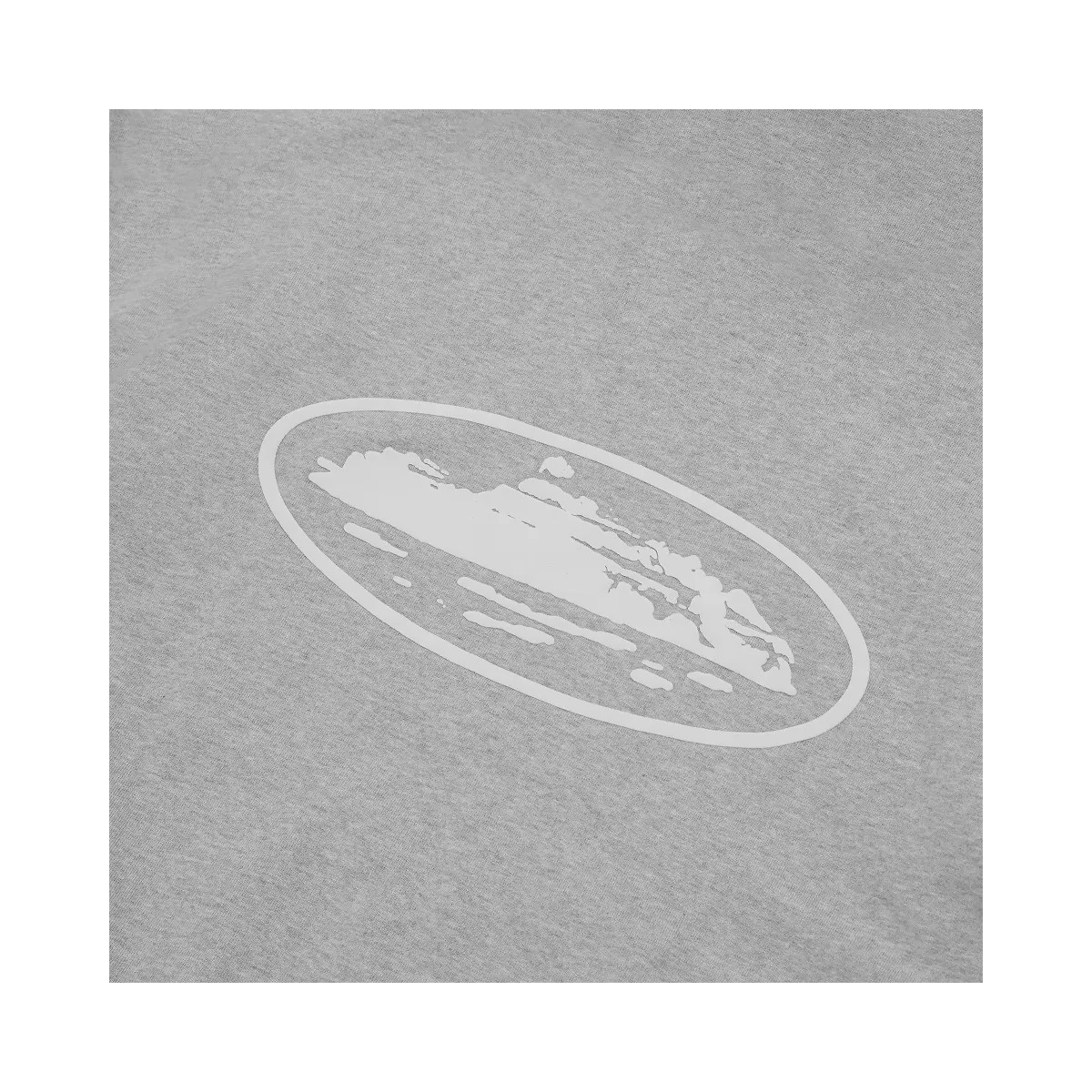 Corteiz Island Puff Print Zip Hoodie Heather Grey - HypeFly India View 3