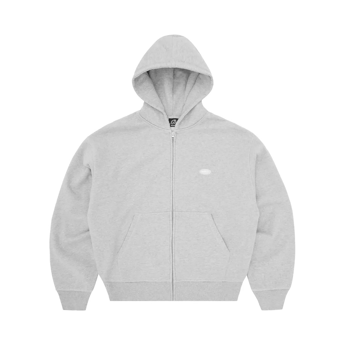 Corteiz Mini Island Zip Hoodie Heather Grey - HypeFly India View 1