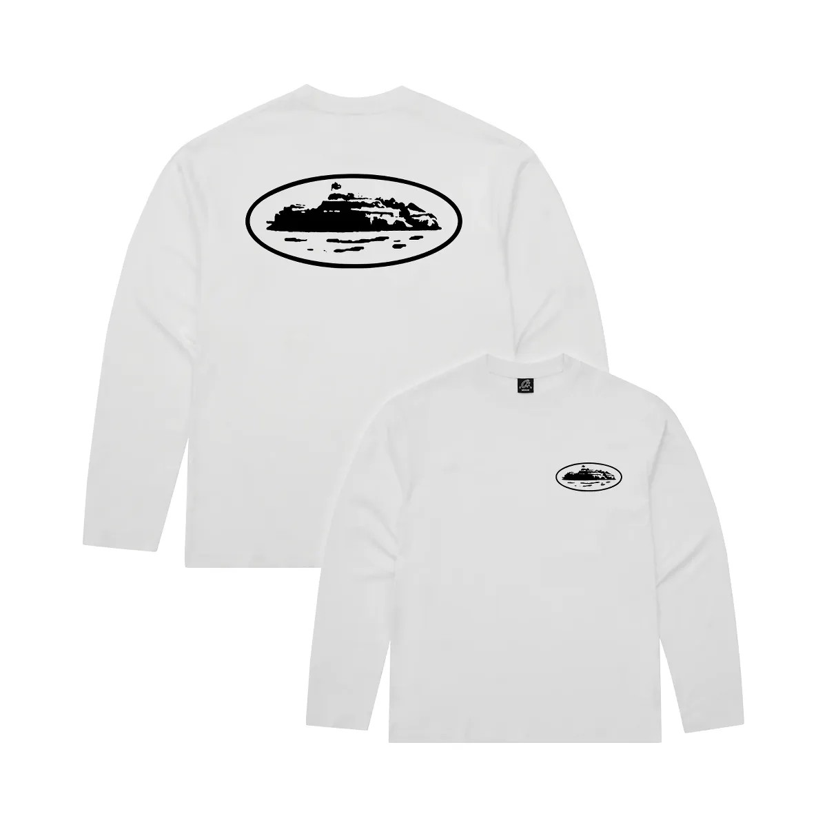 Corteiz Og Island Ls Tee White - HypeFly India View 1