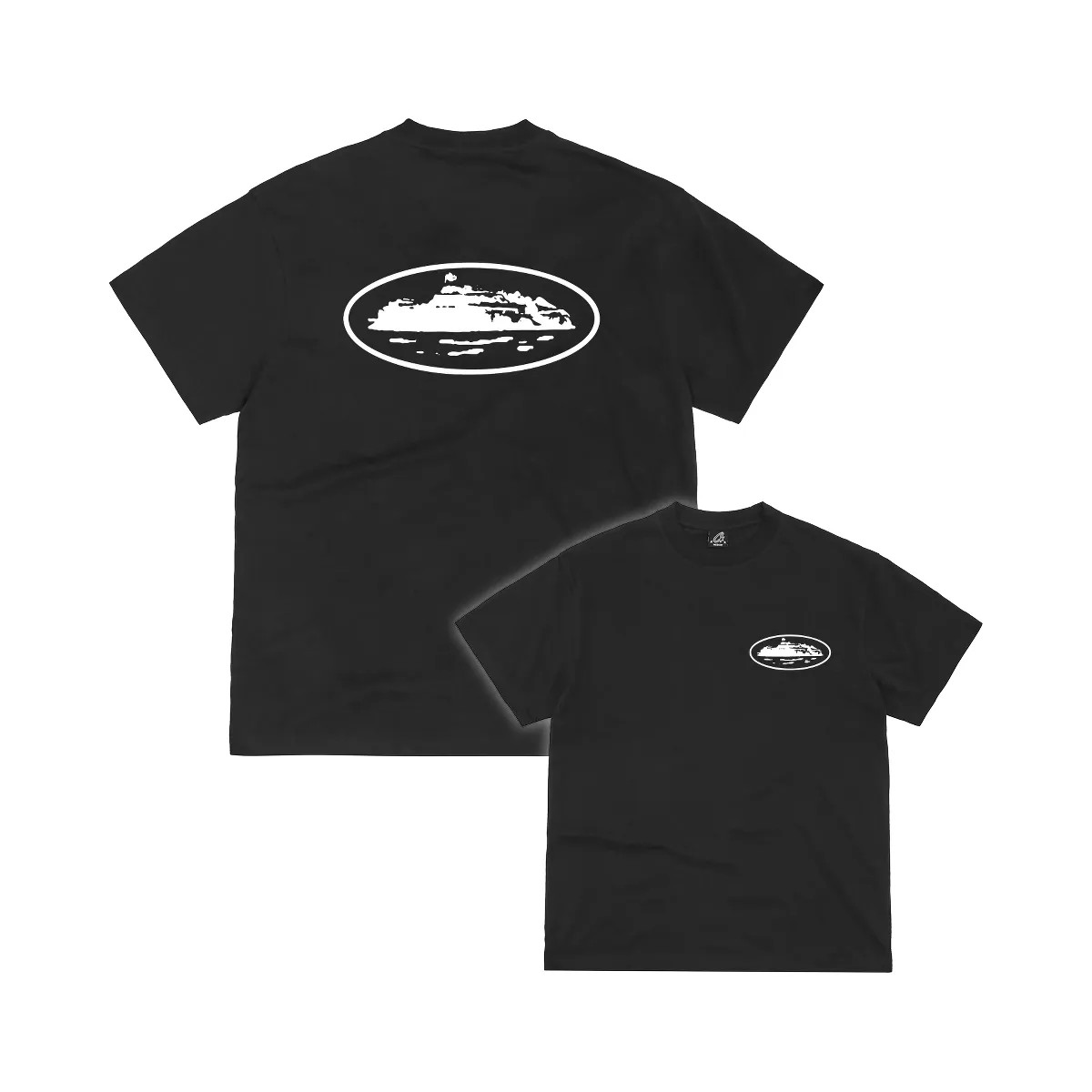 Corteiz Og Island Tee Black - HypeFly India View 1