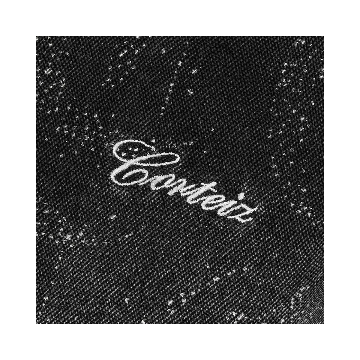 Corteiz Old English Denim Work Jacket Black Wash - HypeFly India View 3