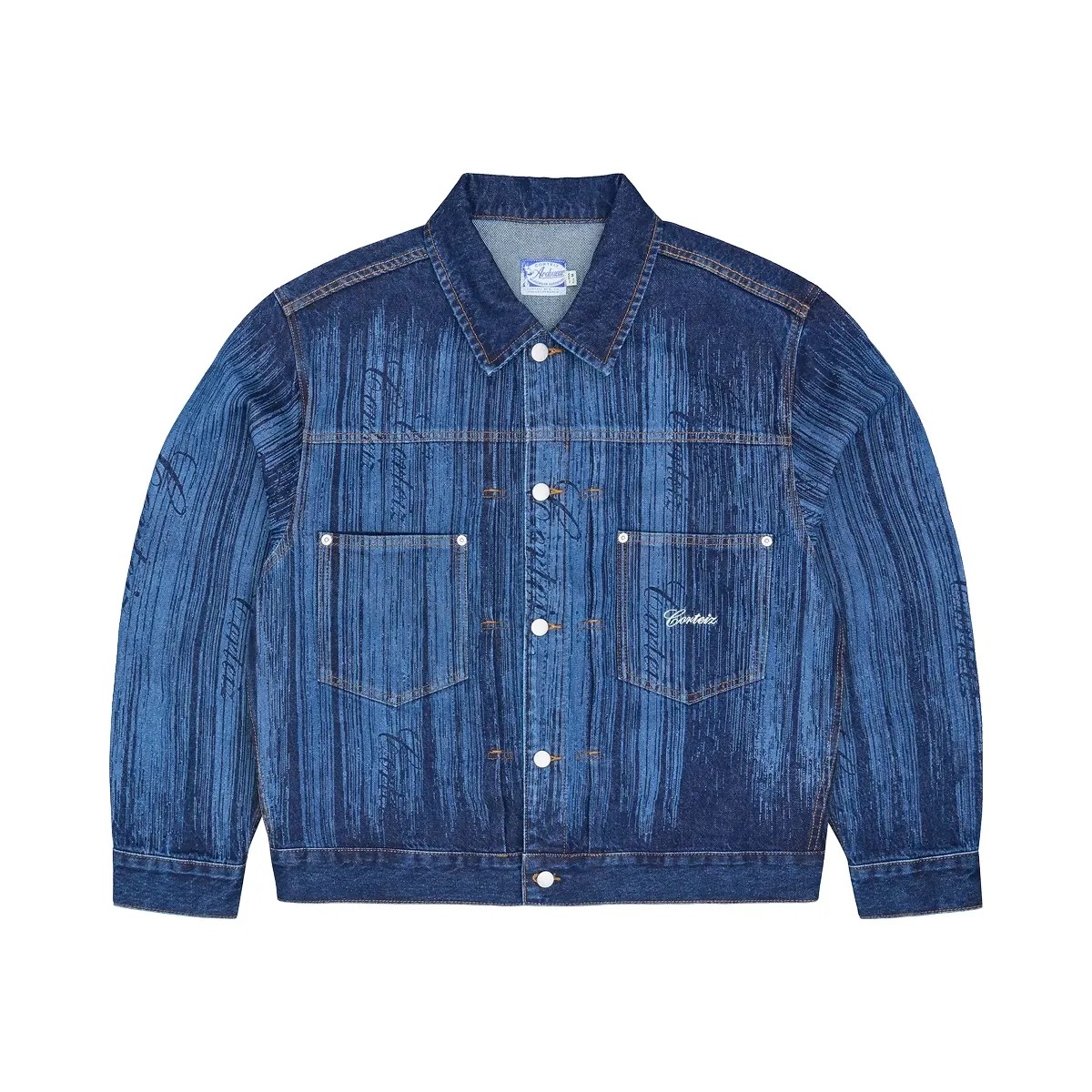 Corteiz Strike Denim Jacket Dark Wash - HypeFly India View 1