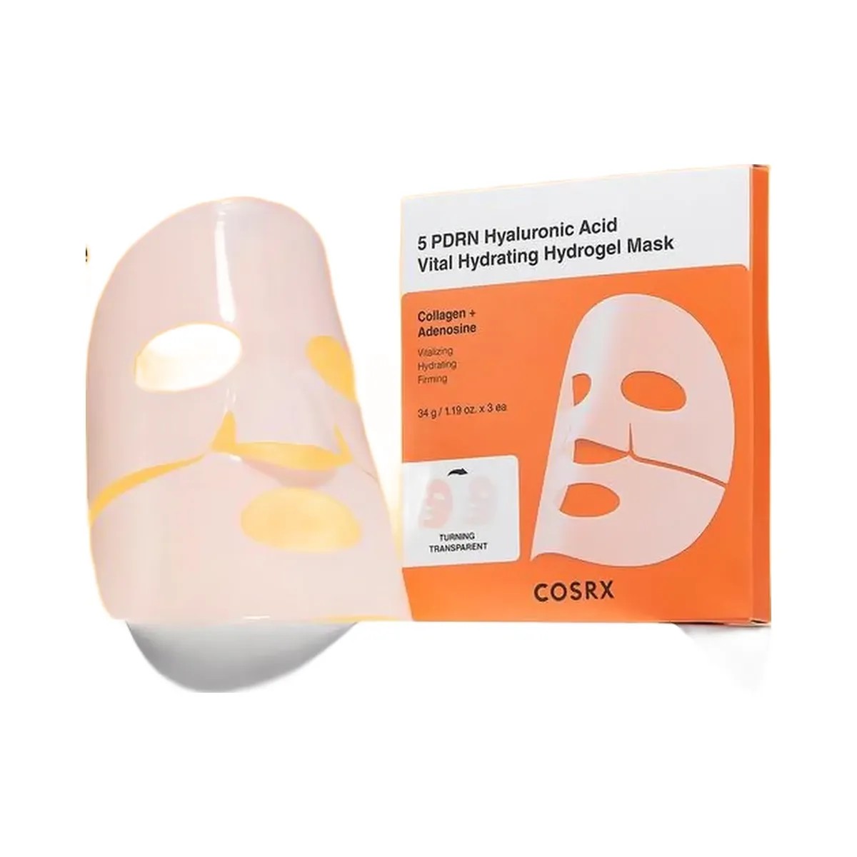 COSRX 5 PDRN Hyaluronic Acid Vital Hydrating Hydrogel Mask with Collagen & Adenosine - HypeFly India View 3