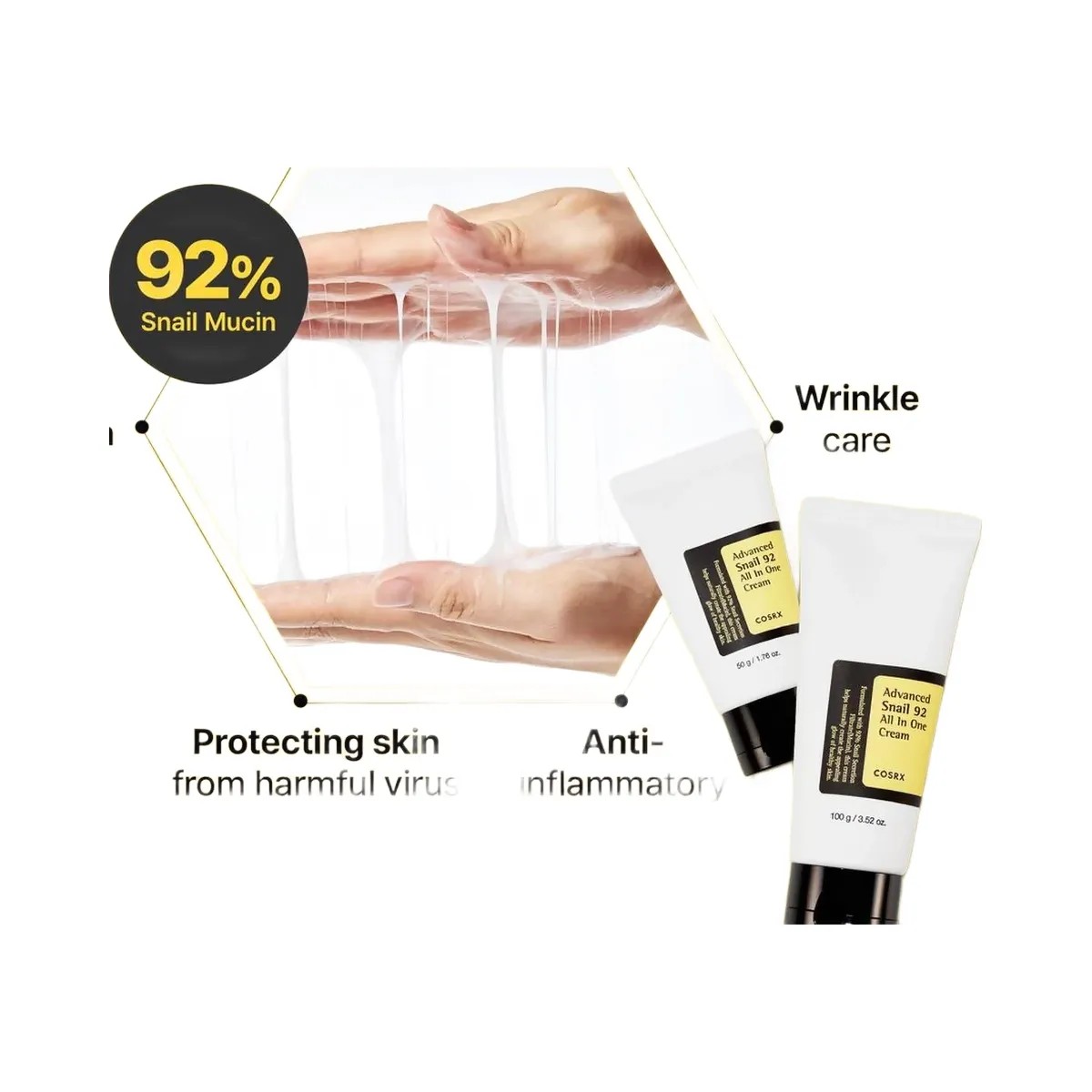 COSRX Advanced Snail 92 All In One Cream - HypeFly India View 4