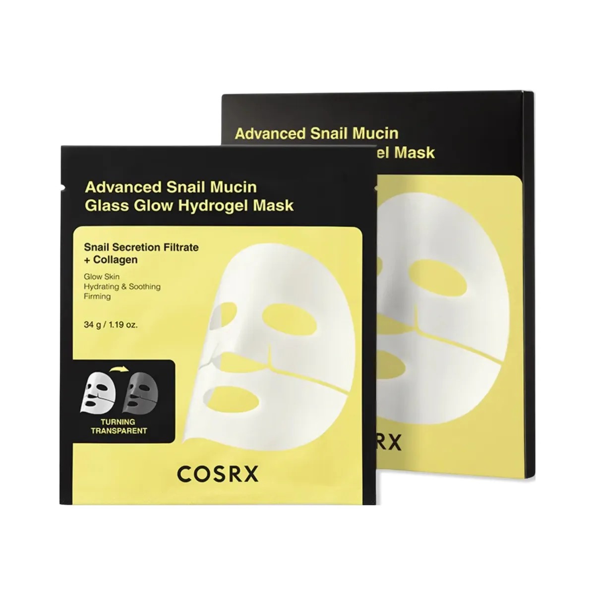 COSRX Advanced Snail Mucin Glass Glow Hydrogel Mask - HypeFly India View 1