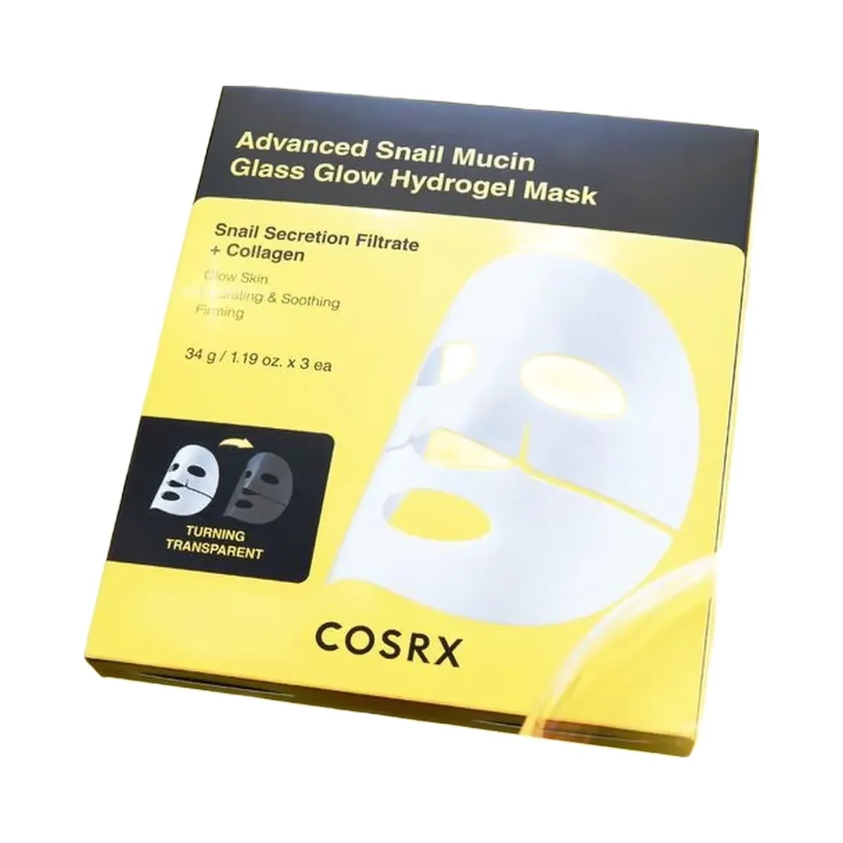 COSRX Advanced Snail Mucin Glass Glow Hydrogel Mask - HypeFly India View 2