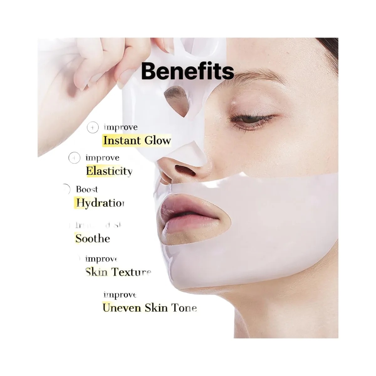 COSRX Advanced Snail Mucin Glass Glow Hydrogel Mask - HypeFly India View 4