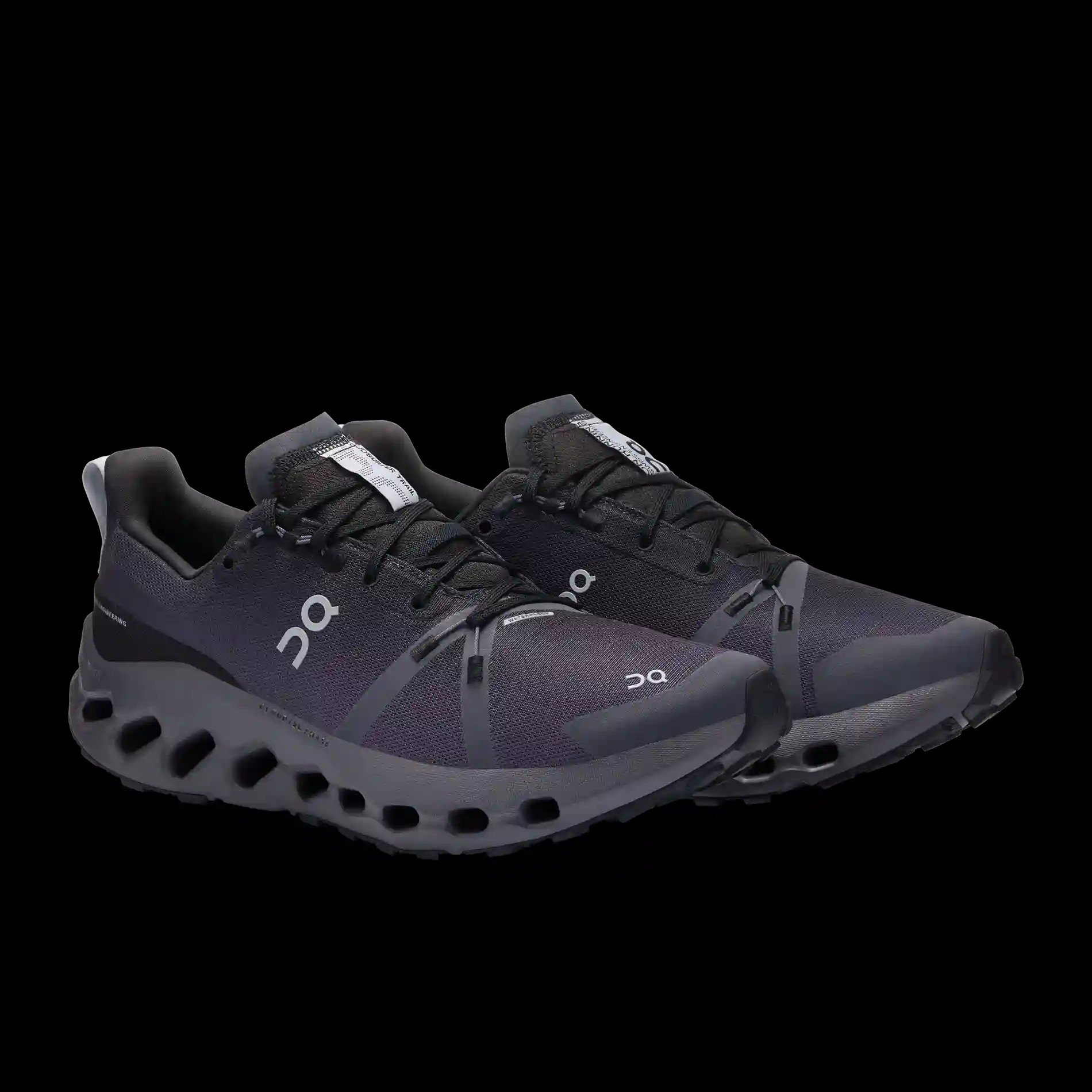 Cloudsurfer Trail Waterproof Black Eclipse On Running - HypeFly India View 3