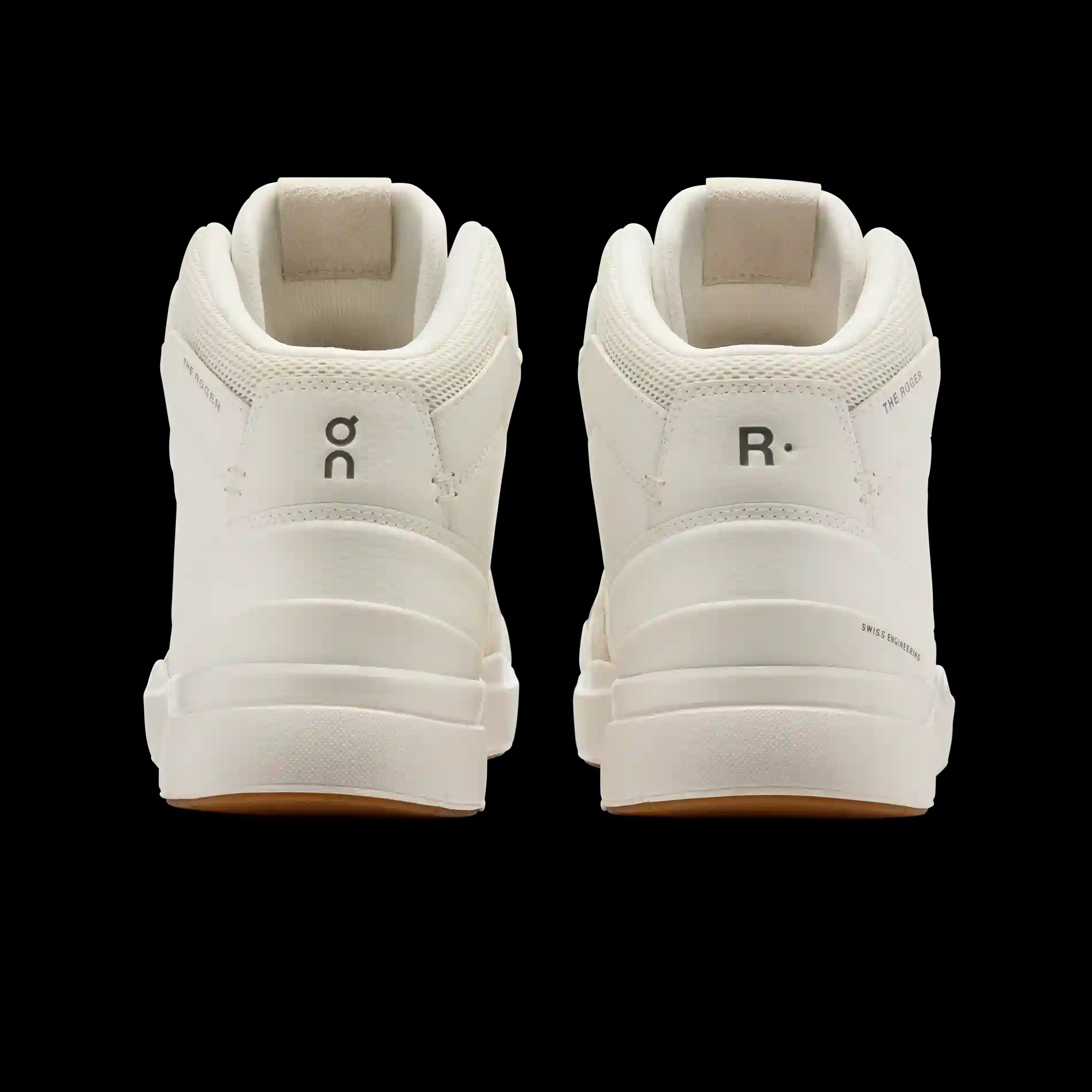 THE ROGER Clubhouse Mid White Sand On Running - HypeFly India View 2