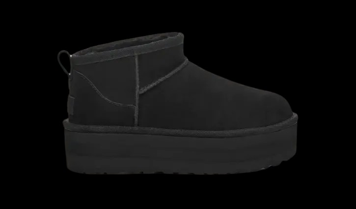Uggs Classic Ultra Mini Platform Black - HypeFly India View 1