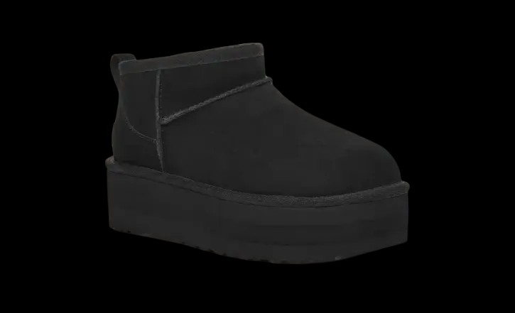 Uggs Classic Ultra Mini Platform Black - HypeFly India View 3