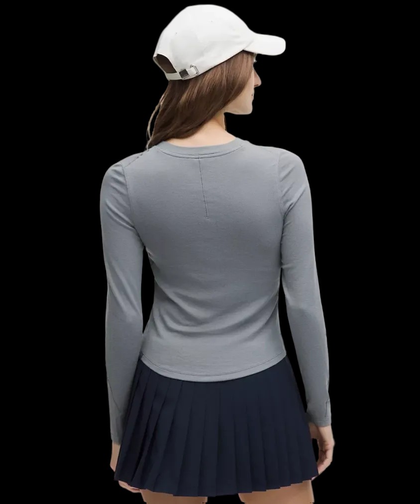Lululemon Hold Tight Long-Sleeve Henley Solar Grey - HypeFly India View 2