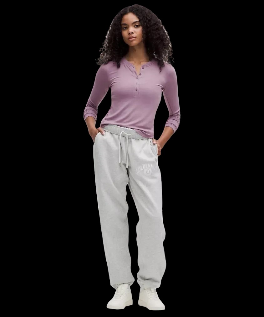 Lululemon Hold Tight Long-Sleeve Henley Lavender Lux - HypeFly India View 2