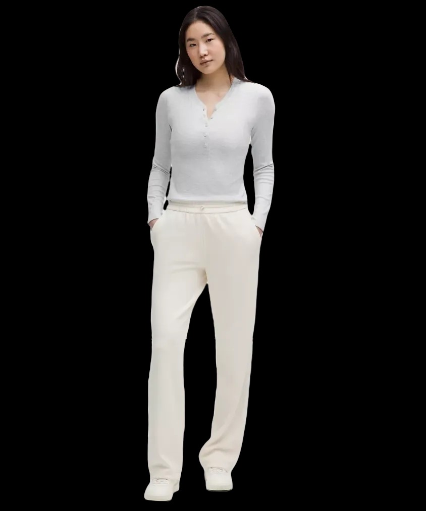 Lululemon Hold Tight Long-Sleeve Henley Heathered Core Ultra Light Grey - HypeFly India View 2