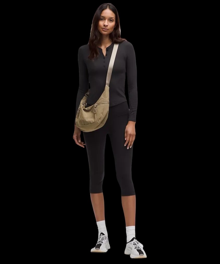 Lululemon Hold Tight Long-Sleeve Henley Black - HypeFly India View 2