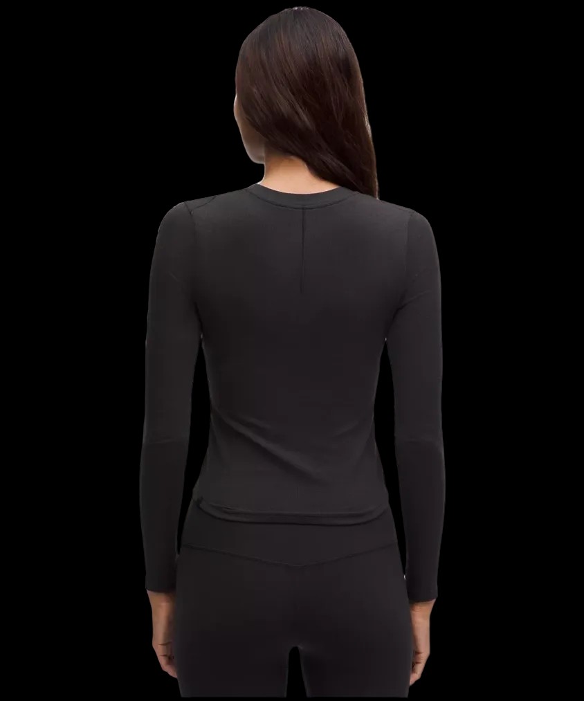 Lululemon Hold Tight Long-Sleeve Henley Black - HypeFly India View 3