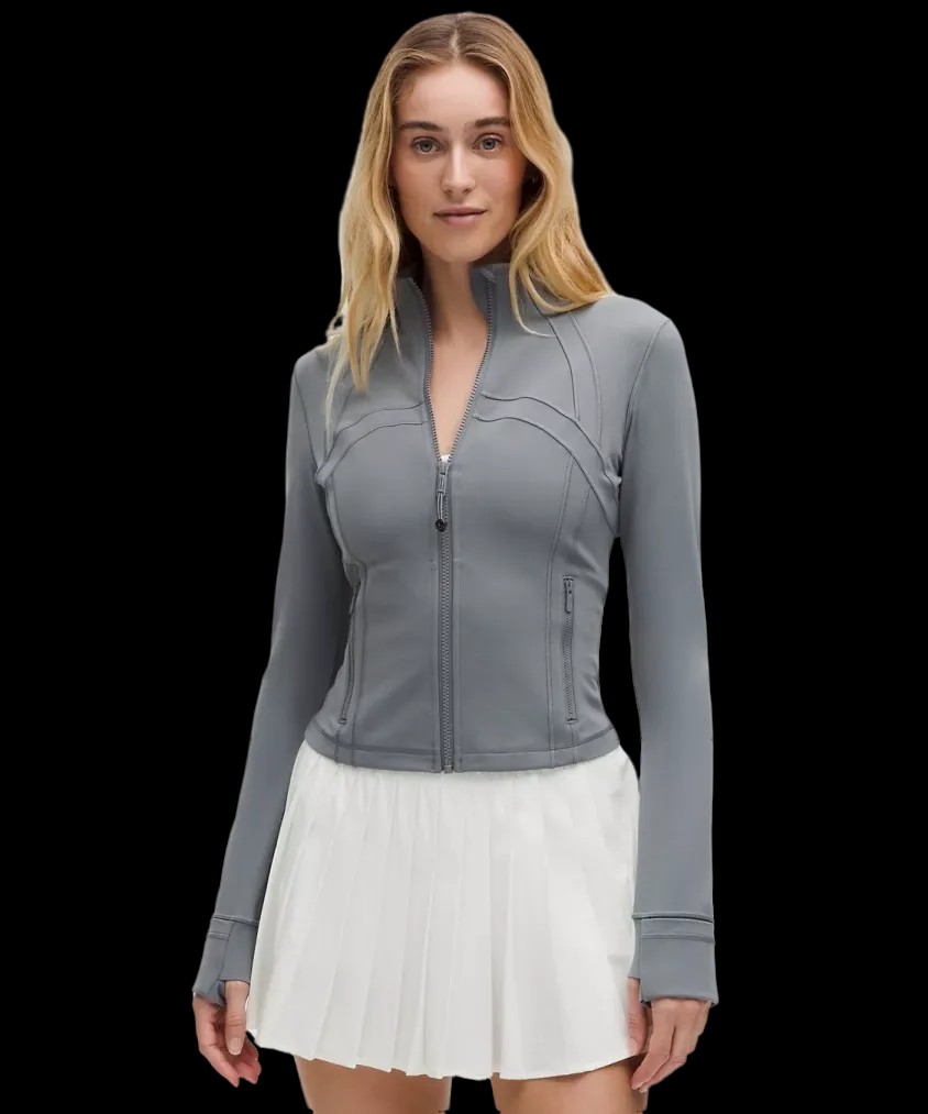Lululemon Define Cropped Jacket Nulu Solar Grey - HypeFly India View 1