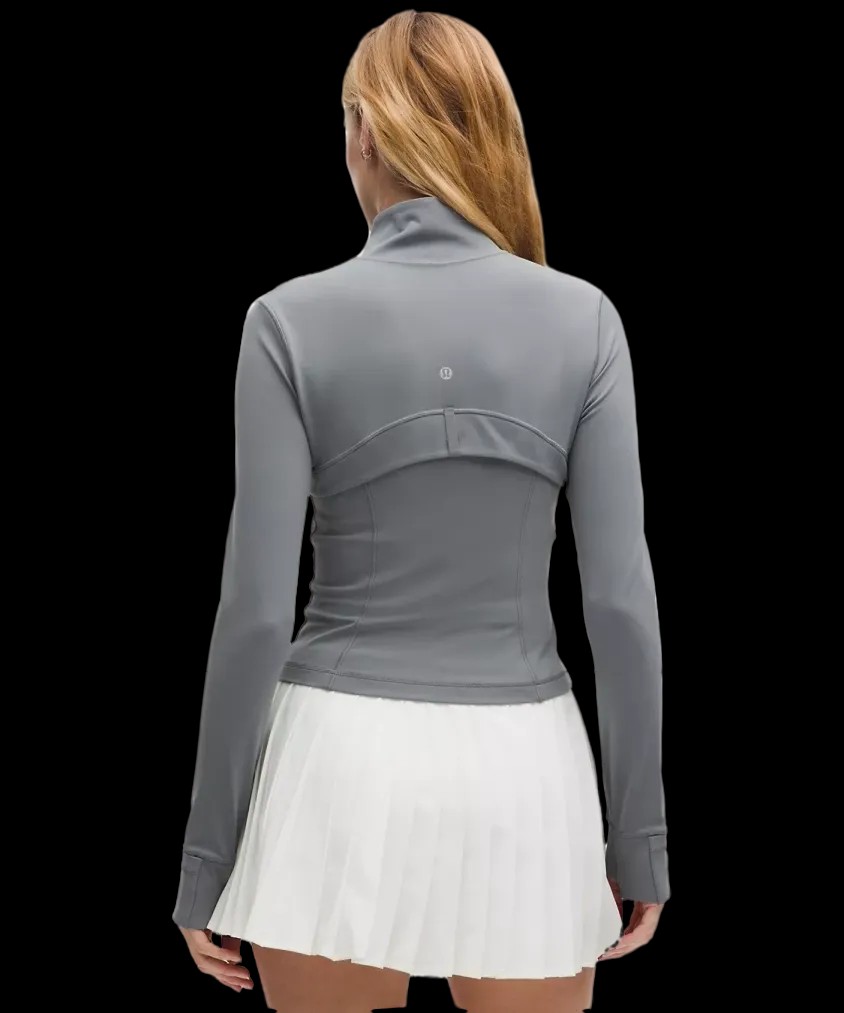 Lululemon Define Cropped Jacket Nulu Solar Grey - HypeFly India View 3