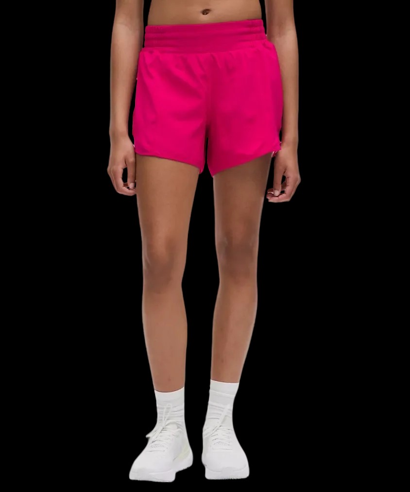 Lululemon Hotty Hot High-Rise Lined Short 4" Passionate - HypeFly India View 1