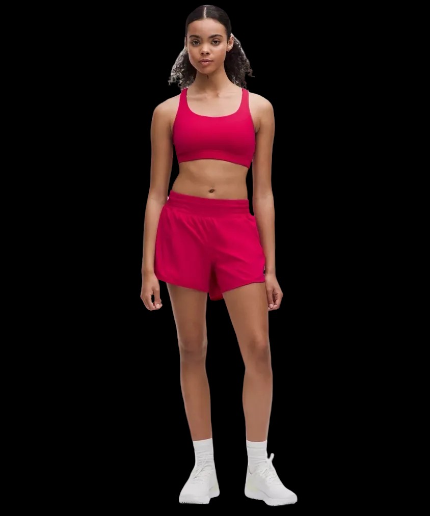 Lululemon Hotty Hot High-Rise Lined Short 4" Passionate - HypeFly India View 2