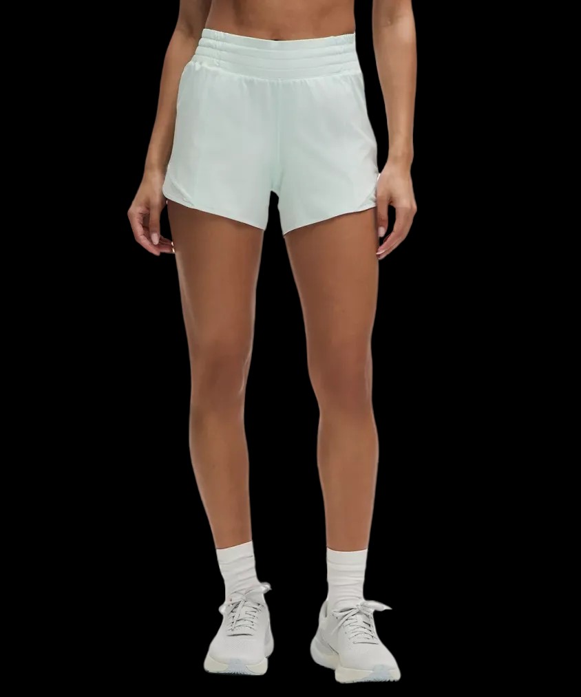 Lululemon Hotty Hot High-Rise Lined Short 4" Mint Breeze - HypeFly India View 1