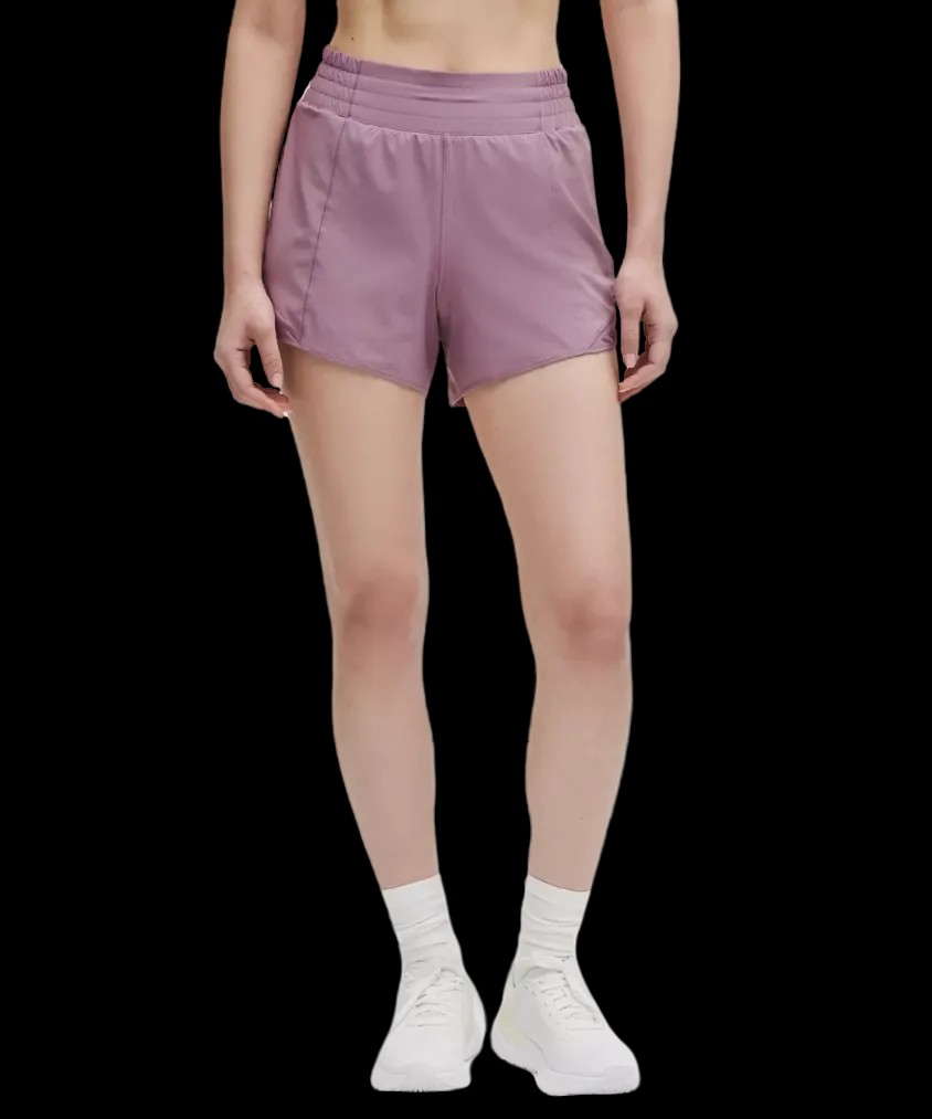 Lululemon Hotty Hot High-Rise Lined Short 4" Lavender Lux - HypeFly India View 1