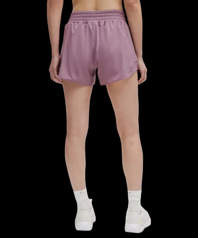 Lululemon Hotty Hot High-Rise Lined Short 4" Lavender Lux - HypeFly India View 3