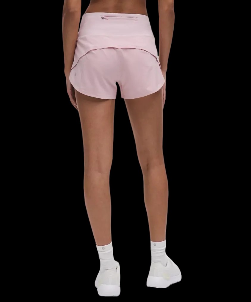 Lululemon Speed Up High-Rise Lined Short 2.5" Pink Haze - HypeFly India View 3
