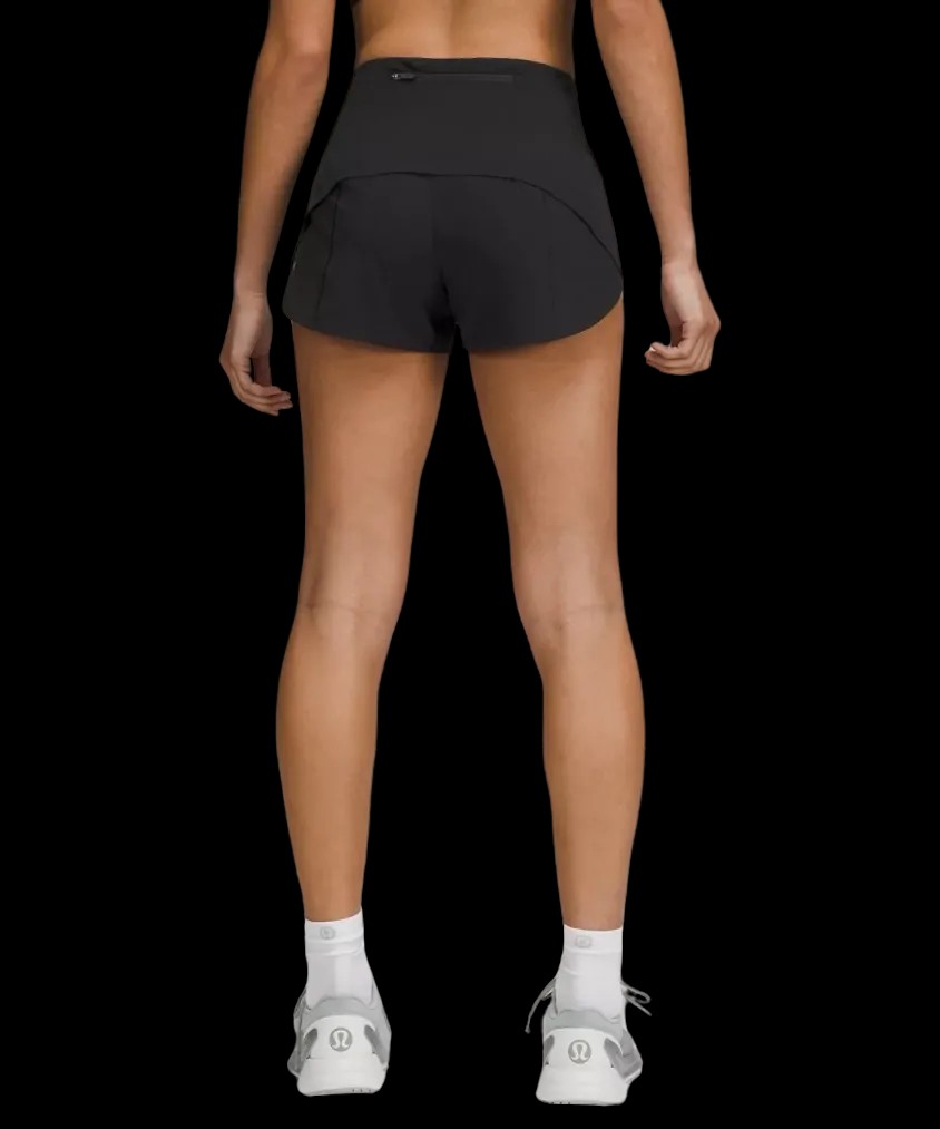 Lululemon Speed Up High-Rise Lined Short 2.5" Black - HypeFly India View 3