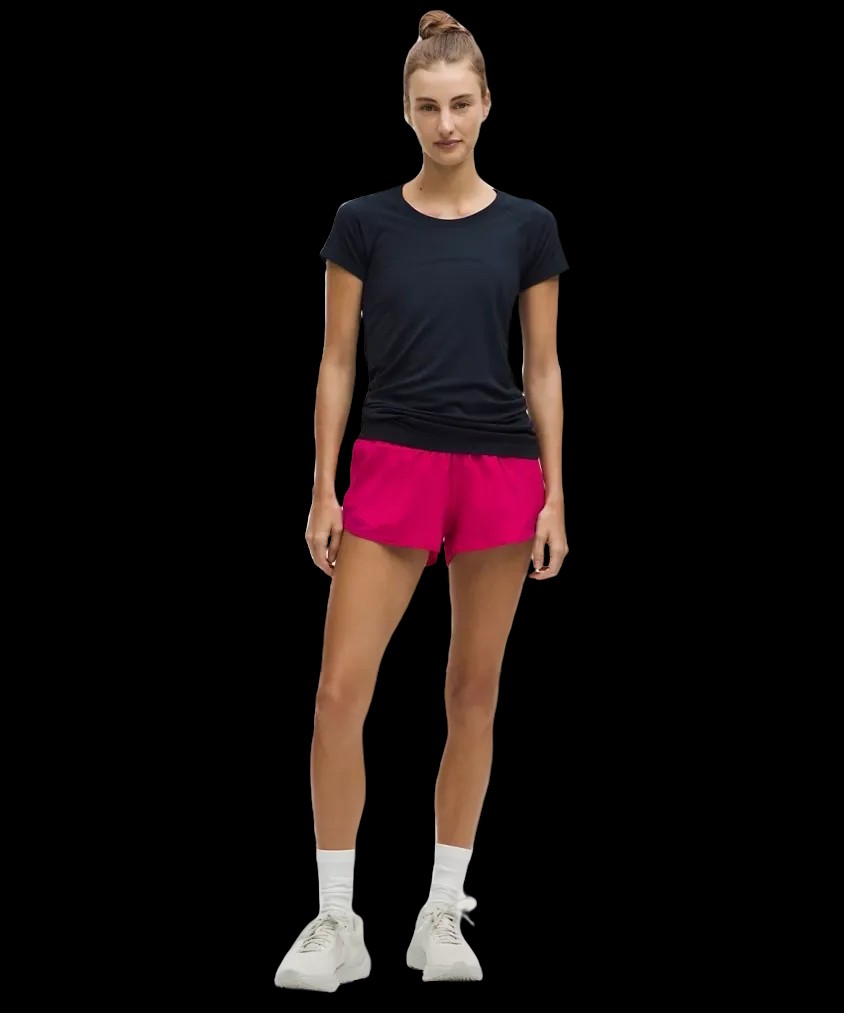 Lululemon Hotty Hot Low-Rise Lined Short 2.5" Passionate - HypeFly India View 2