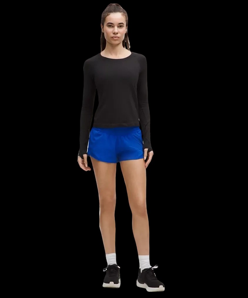 Lululemon Hotty Hot Low-Rise Lined Short 2.5" Galactic Cobalt - HypeFly India View 2