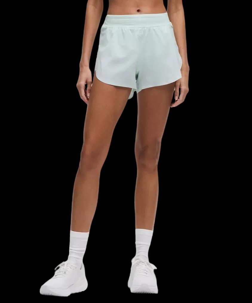 Lululemon Fast and Free High-Rise Classic-Fit Split Short 3" Mint Breeze - HypeFly India View 1
