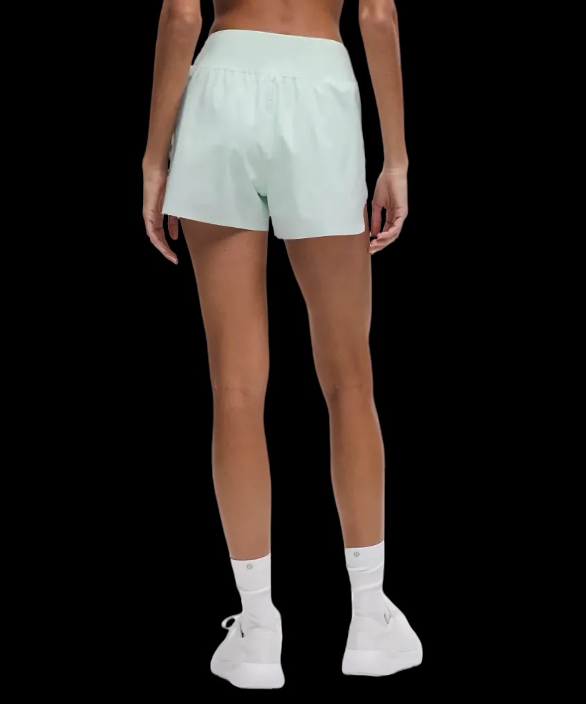 Lululemon Fast and Free High-Rise Classic-Fit Split Short 3" Mint Breeze - HypeFly India View 3