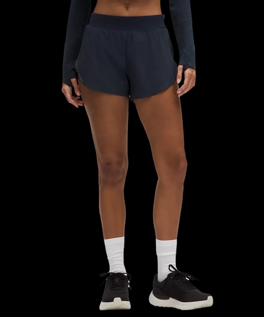 Lululemon Fast and Free High-Rise Classic-Fit Split Short 3" True Navy - HypeFly India View 1