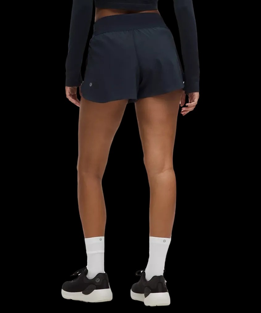 Lululemon Fast and Free High-Rise Classic-Fit Split Short 3" True Navy - HypeFly India View 3