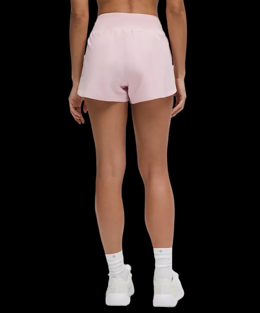 Lululemon Fast and Free High-Rise Classic-Fit Split Short 3" Pink Haze - HypeFly India View 3