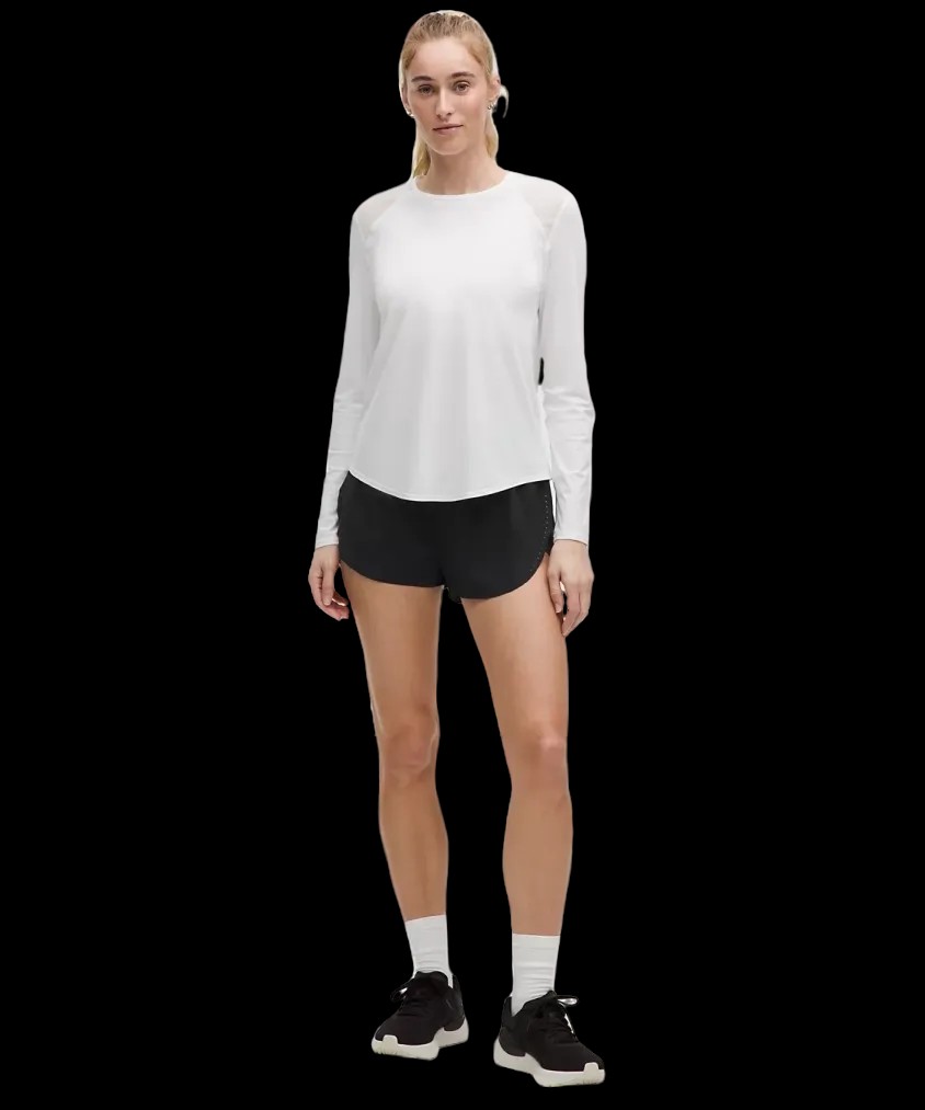 Lululemon Fast and Free High-Rise Classic-Fit Split Short 3" Black - HypeFly India View 2