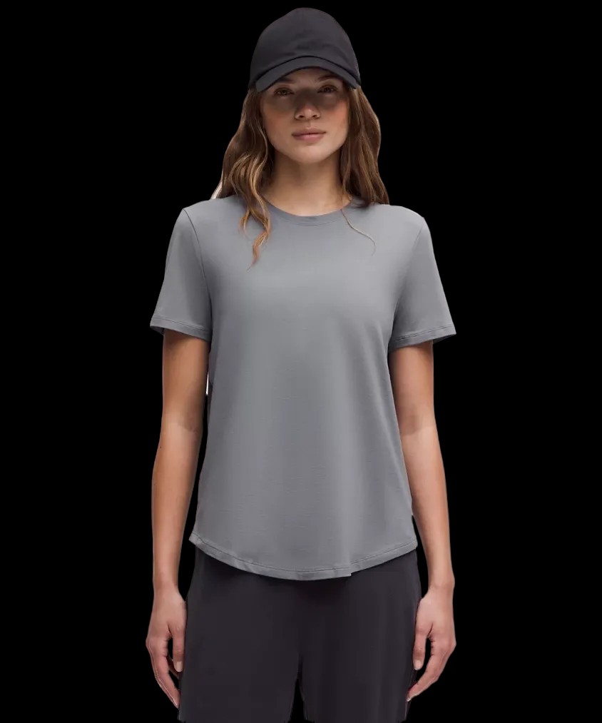 Lululemon Love Curved-Hem Crewneck T-Shirt Solar Grey - HypeFly India View 1