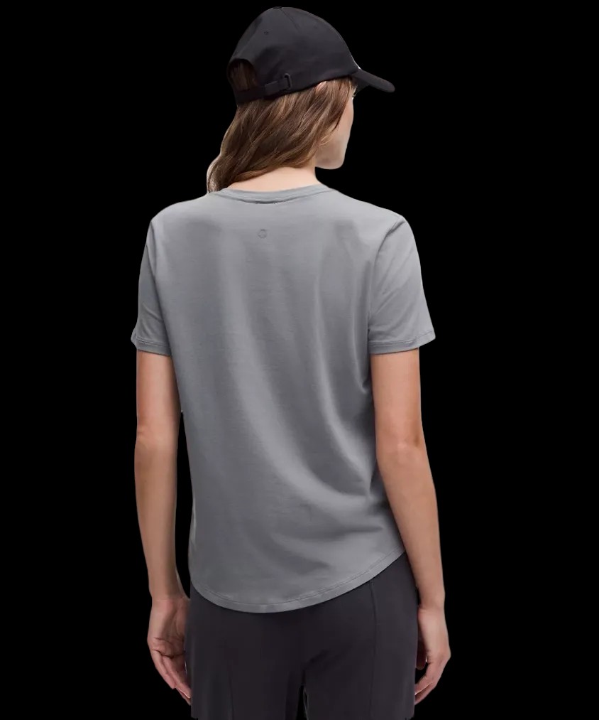 Lululemon Love Curved-Hem Crewneck T-Shirt Solar Grey - HypeFly India View 3