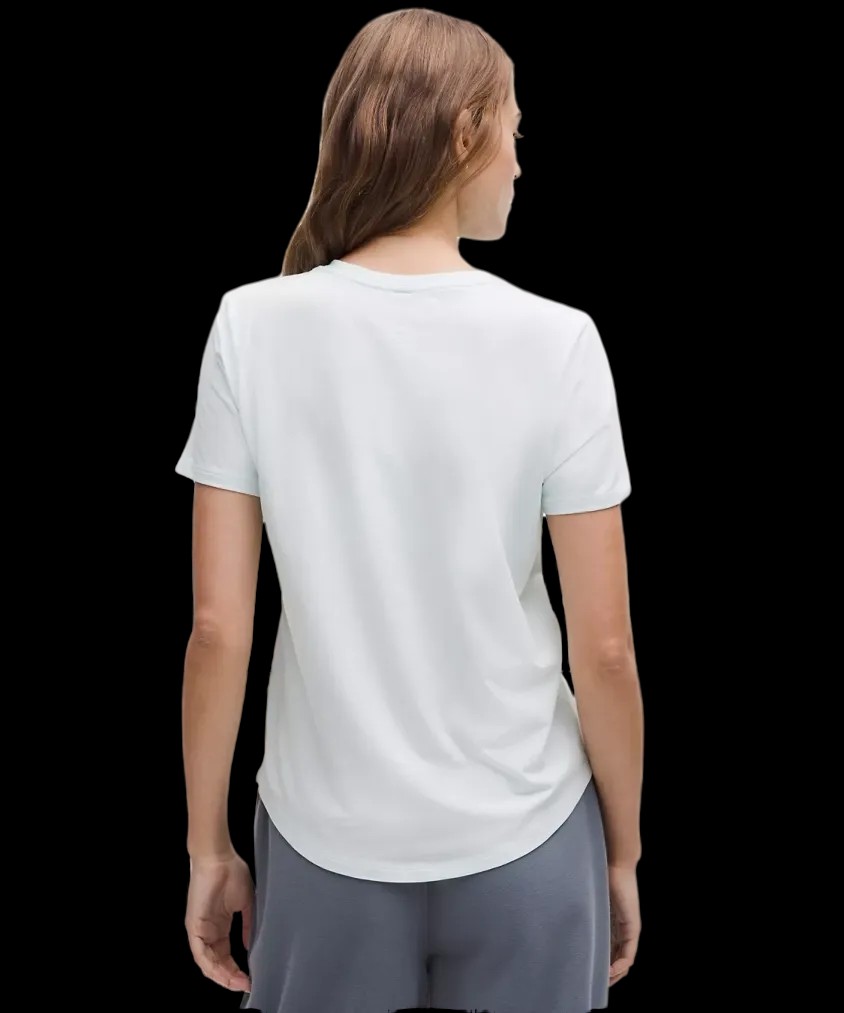 Lululemon Love Curved-Hem Crewneck T-Shirt Mint Breeze - HypeFly India View 3