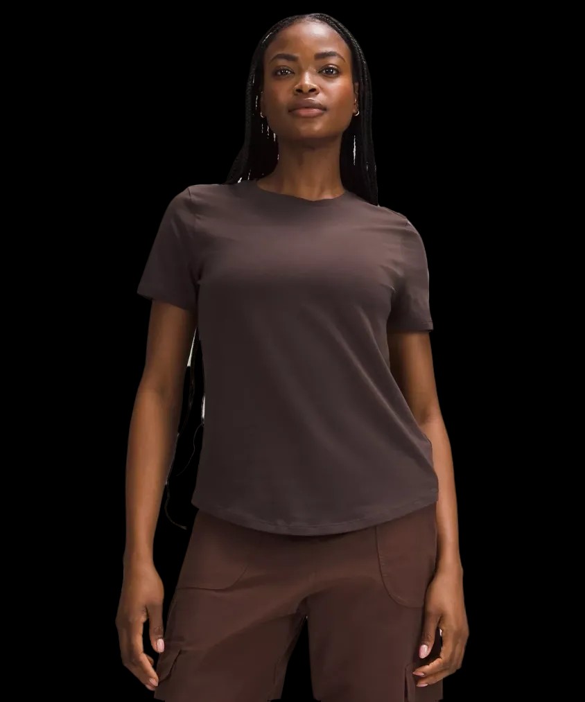 Lululemon Love Curved-Hem Crewneck T-Shirt Espresso - HypeFly India View 1