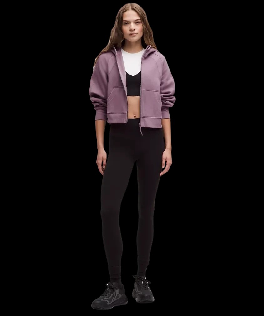 Lululemon Scuba Oversized Full-Zip Hoodie Lavender Lux/Mirror Silver - HypeFly India View 2