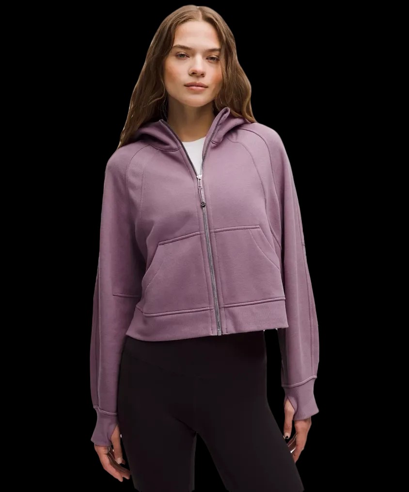 Lululemon Scuba Oversized Full-Zip Hoodie Lavender Lux/Mirror Silver - HypeFly India View 1